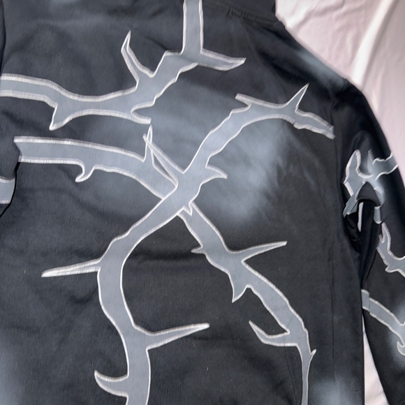 KDNK Sweatsuit Thorn Style Black/Charcoal Grey Men Size Small, Medium and Large - Picture 6 of 10